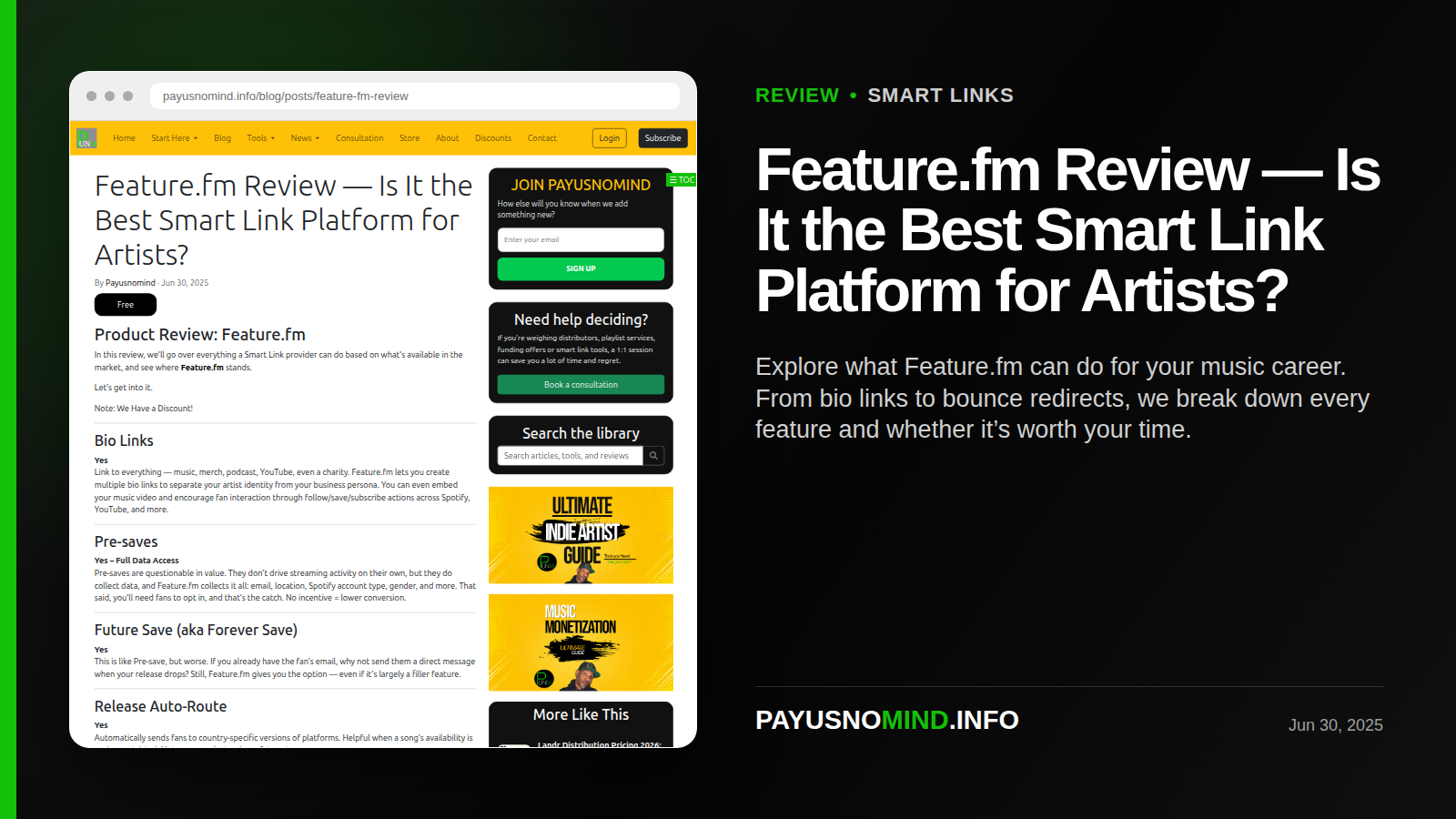 Feature.fm Review — Is It the Best Smart Link Platform for Artists? thumbnail