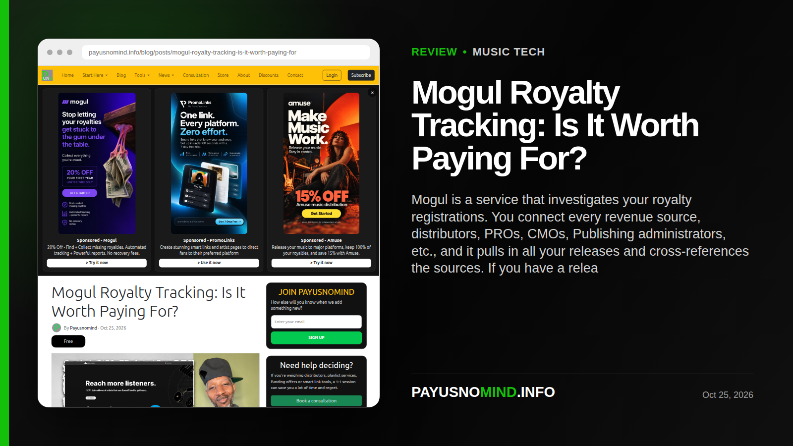 Mogul Royalty Tracking: Is It Worth Paying For?