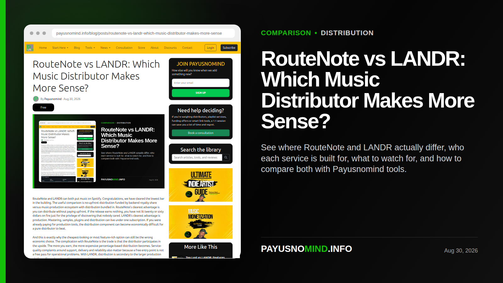 RouteNote vs LANDR: Which Music Distributor Makes More Sense?