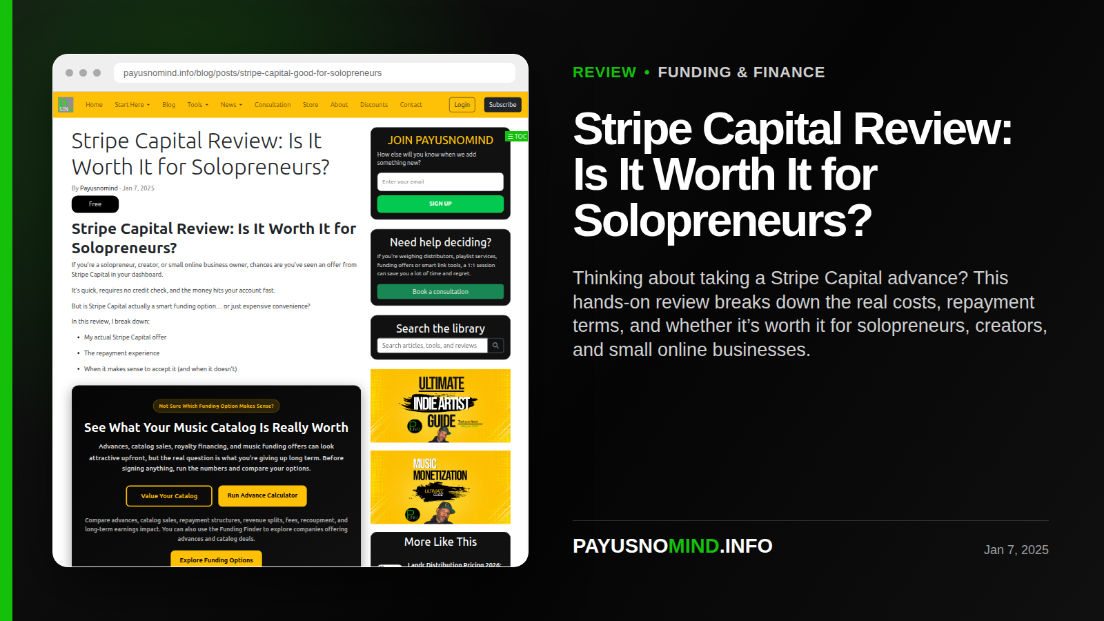 Stripe Capital Review: Is It Worth It for Solopreneurs?