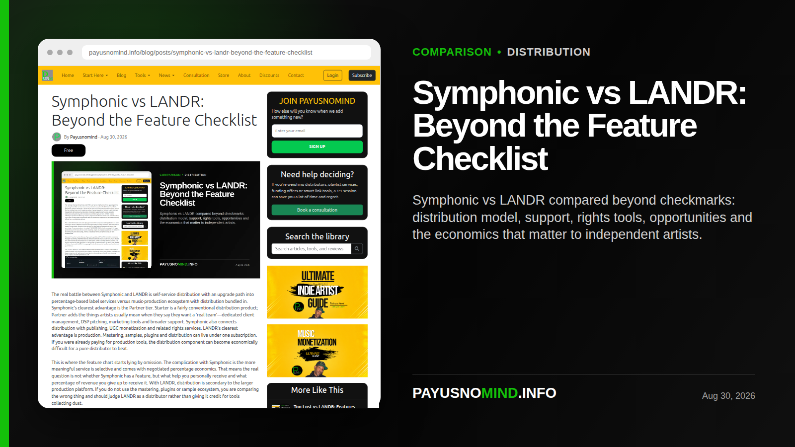 Symphonic vs LANDR: Beyond the Feature Checklist
