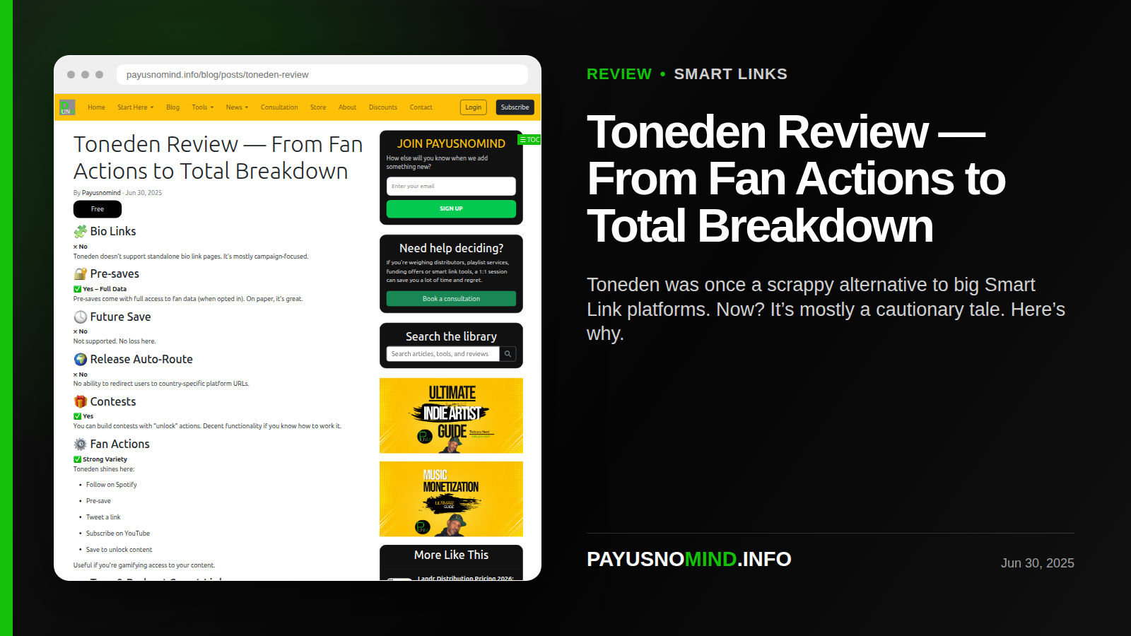 Toneden Review — From Fan Actions to Total Breakdown