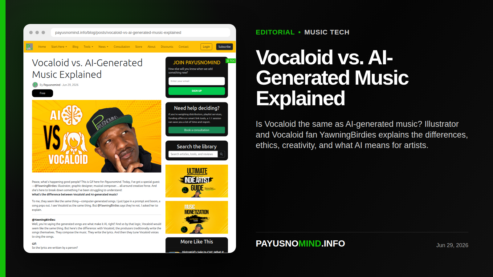 Vocaloid vs. AI-Generated Music Explained